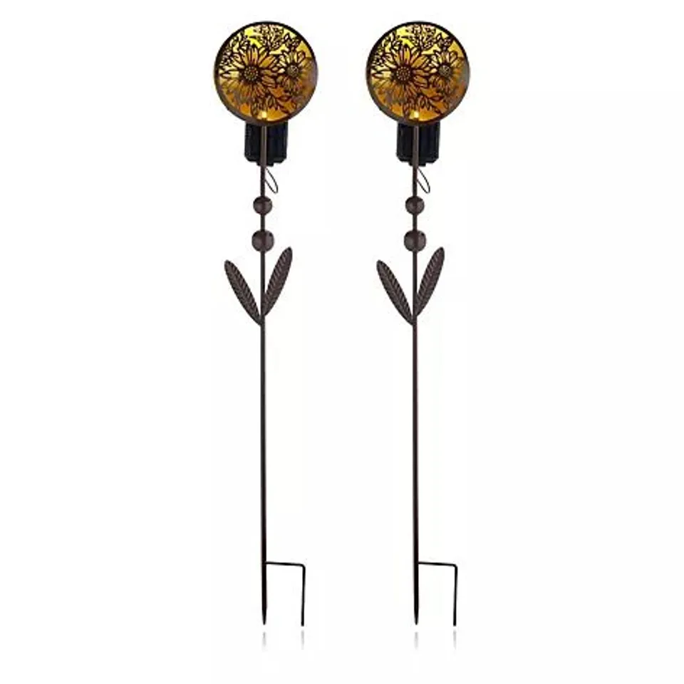 GARDEN STORIES COLOUR SPLASH SUNFLOWER 80CM STAKE LIGHTS