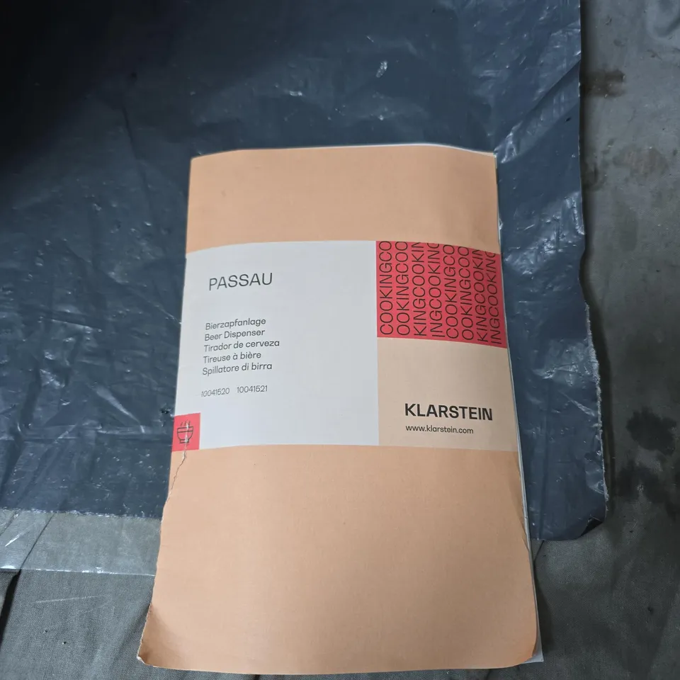 KLARSTEIN BEER DISPENSER WITH MANUAL. BOXED