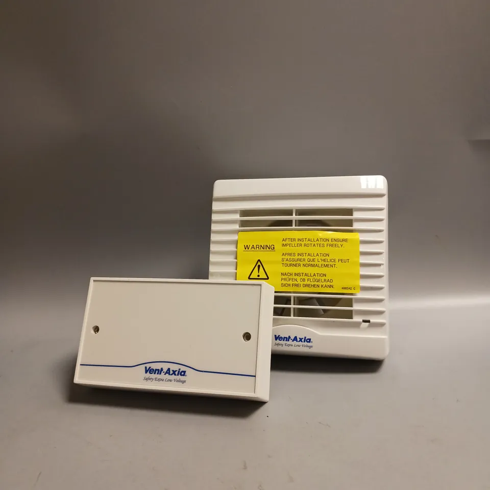 VENT-AXIA VA 100 SELV FAN FOR BATH AND SHOWER ROOMS IN WHITE