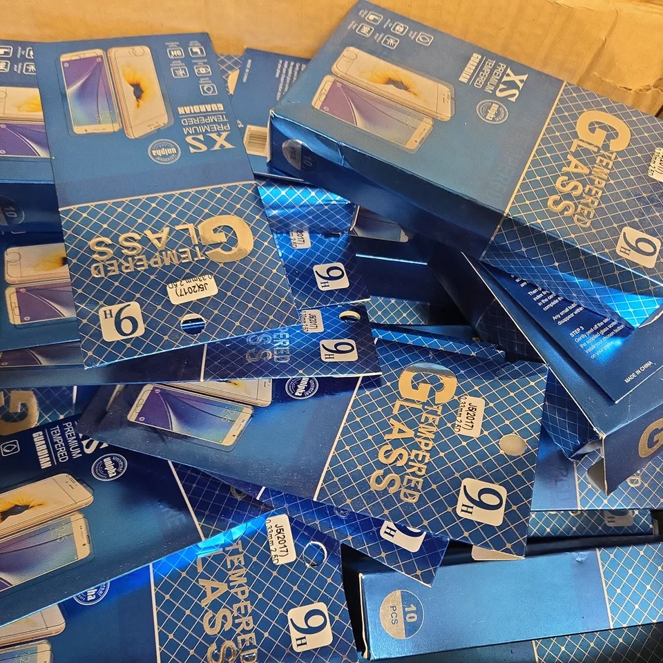 APPROXIMATELY 200 GLASS TEMPERED SCREEN PROTECTORS FOR S6, J3 & J5