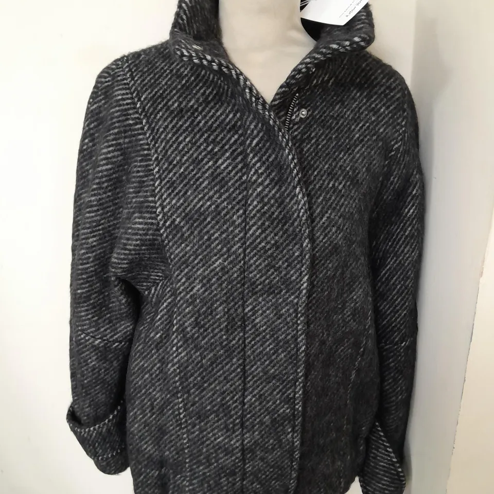 & OTHER STORIES ZIP THROUGH COAT IN GREY - EUR S