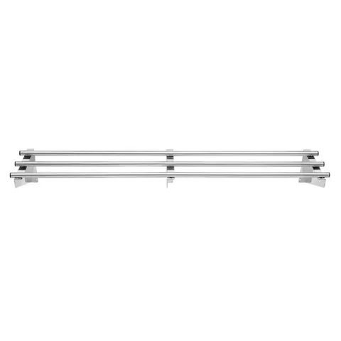 BOXED VOGUE STAINLESS STEEL WALL SHELF 1500MM