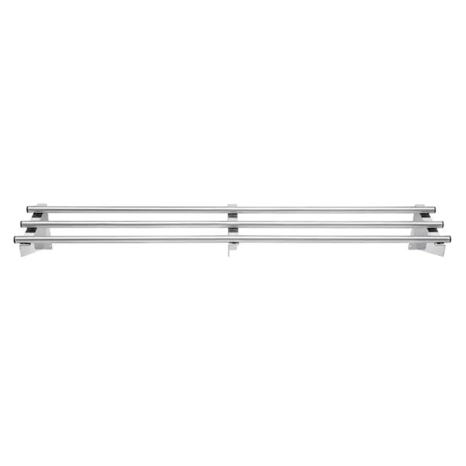 BOXED VOGUE STAINLESS STEEL WALL SHELF 1500MM