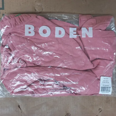 BAGGED BODEN SUPERSOFT FRILL DETAIL TOP IN PINK SIZE UK 8