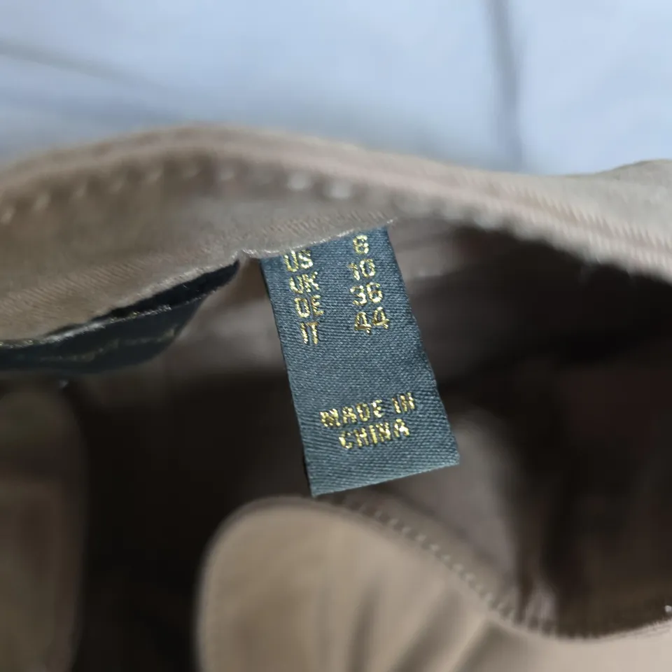 RUSH LONGFORD WOMEN’S KHAKI TROUSERS – UK 6 (US 8) – MADE IN CHINA