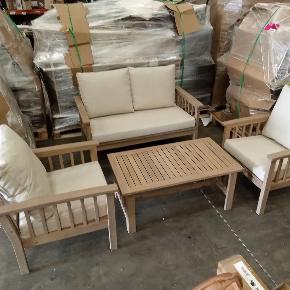 DESIGNER OUTDOOR PATIO SOFA SET WITH COFFEE TABLE