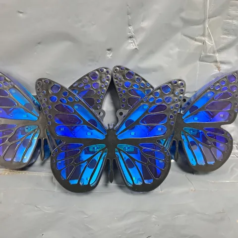 GARDEN REFLECTIONS SET OF 4 BUTTERFLY GROUND STAKE LIGHTS