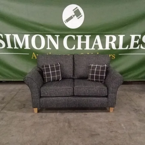 ALSOP 2 SEATER FABRIC SOFA - CHARCOAL