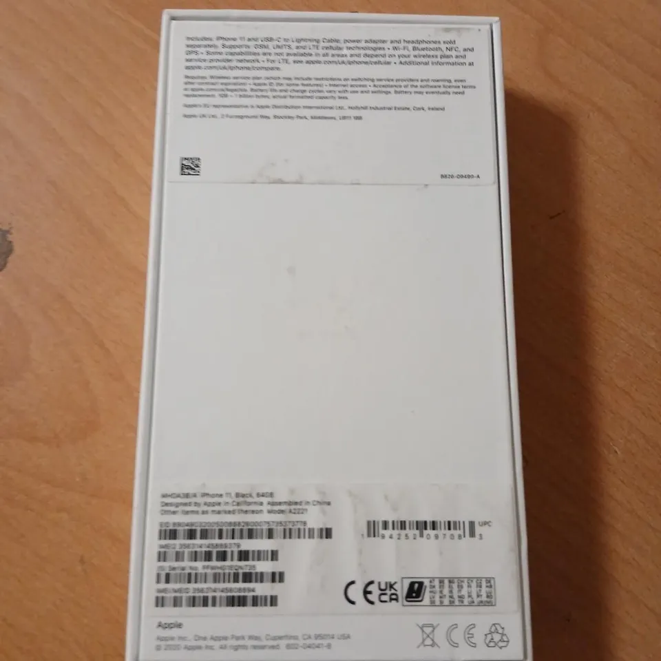 APPLE IPHONE 11 BLACK SMARTPHONE – BOXED