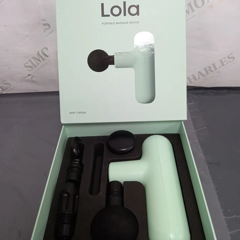 BOXED LOLA 4 SPEED HAND HELD MASSAGE GUN