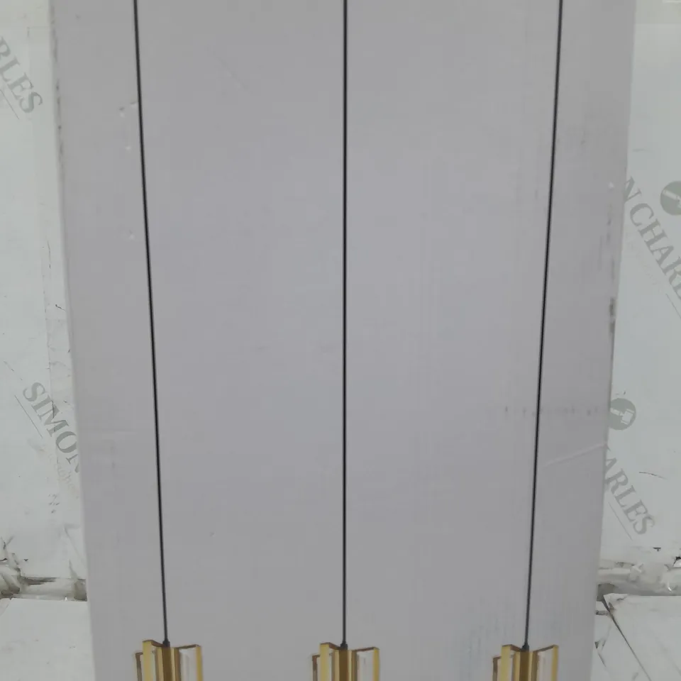 GOODHOME SAIPHI GOLD EFFECT 3 LAMP PENDANT CEILING LIGHT - COLLECTION ONLY