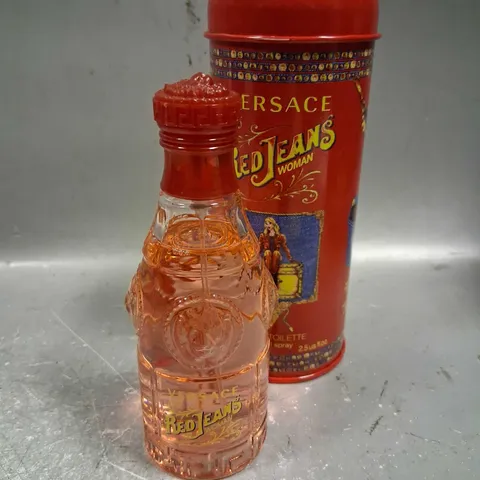 BOXED VERSACE RED JEANS WOMAN EAU DE TOILETTE 75ML