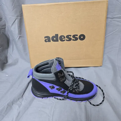 ADESSO HIKING BOOTS – PURPLE & BLACK, HIGH-TOP-SIZE 39