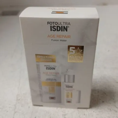 APPROXIMATELY 24 BOXES ISDIN FOTOULTRA AGE REPAIR FUSION WATER – FACIAL SKINCARE EACH BOX CONTAINS APPROXIMATELY TEN 2ML SAMPLE SACHETS
