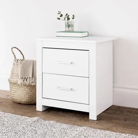 BOXED KHADEDRA MANUFACTURED WOOD BEDSIDE TABLE (1 BOX)