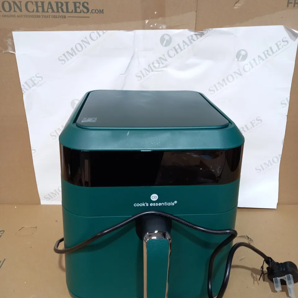 COOKS ESSENTIALS AIR FRYER WITH COOKING TRAY AND GRILL RACK COLOUR: EMERALD