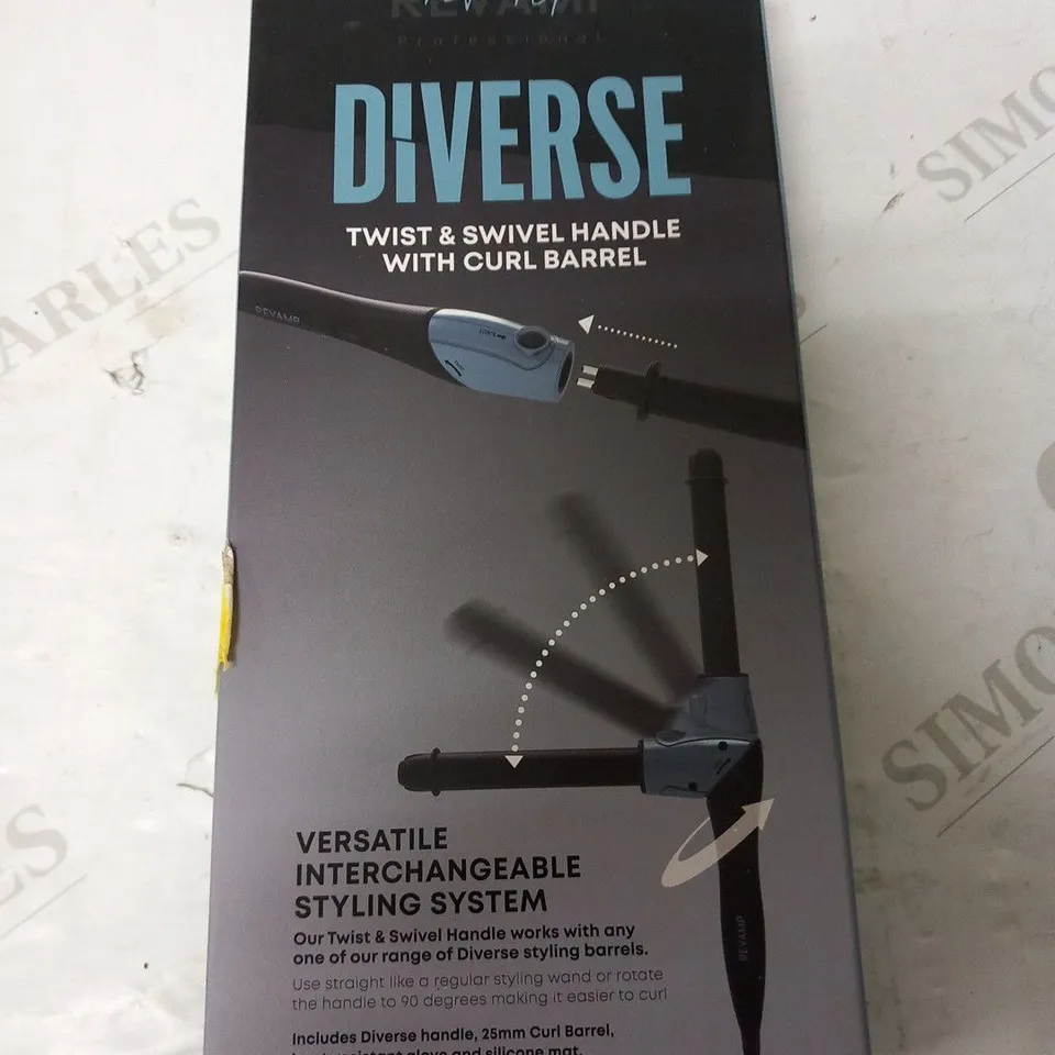 BOXED REVAMP DIVERSE TWIST AND SWIVEL HANDLE WITH CURL BARREL TO-2000-EU