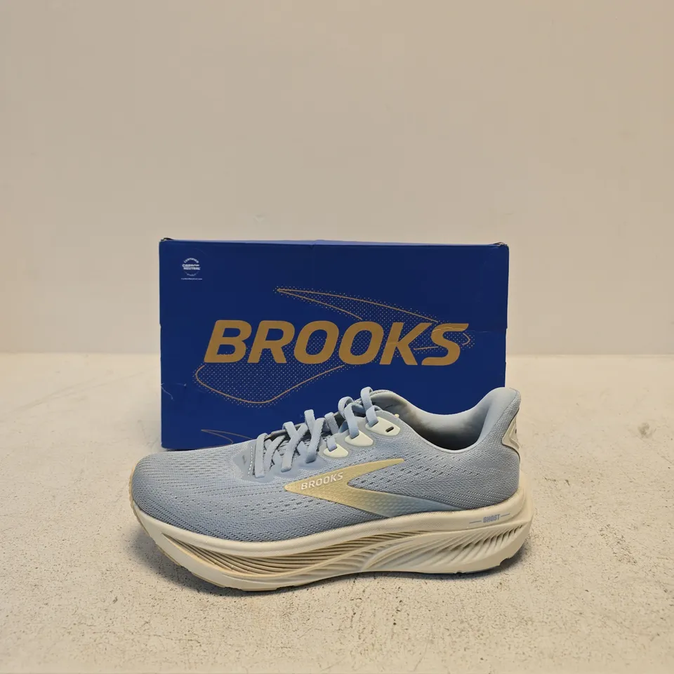 BROOKS GHOST 17 WOMEN'S RUNNING SHOES – BLUE/GRAY (BOXED) SIZE 6.5