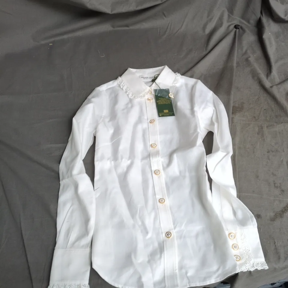 HOLLAND COOPER ROSE SHIRT – WHITE, UK 6