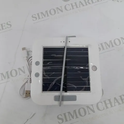 AURAGLOW WHITE USB & SOLAR RECHARGEABLE STRING LIGHTS