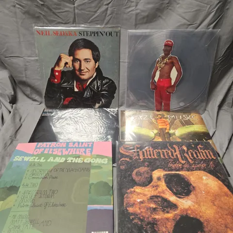 APPROXIMATELY 20 ASSORTED VINYLS TO INCLUDE ARTISTS SUCH AS TYLER THE CREATOR, NEIL SEDAKA, SHATTERED REALM, ETC