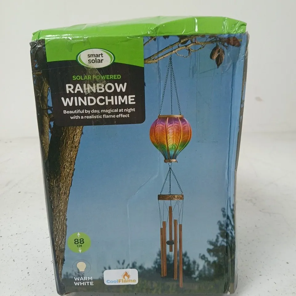 SMART SOLAR RAINBOW WINDCHIME – SOLAR POWERED GARDEN ORNAMENT