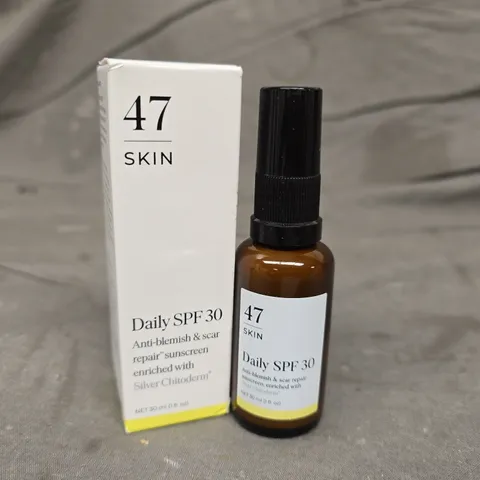 BOXED 47 SKIN DAILY SPF30 SUNSCREEN 30ML