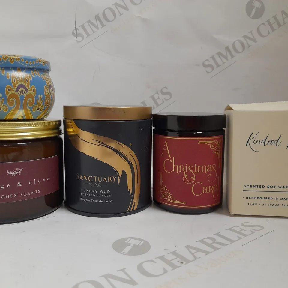 BOX OF APPROX 15 CANDLES IN ASSORTED SCENTS