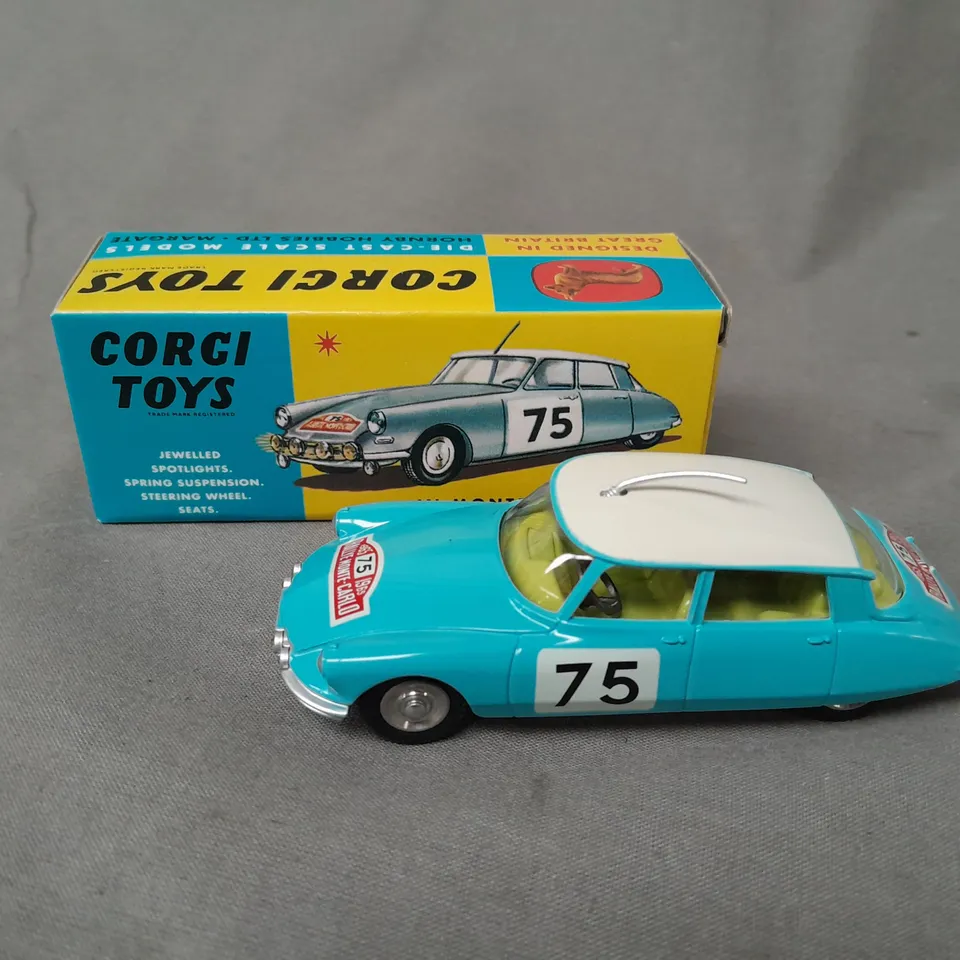 CORGI TOYS - NO 323 CITROEN DS 19 MONTE CARLO BLUE