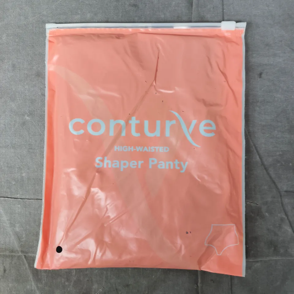 BAGGED CONTURVE HIGH-WAISTED SHAPER PANTY IN BLACK SIZE M/L