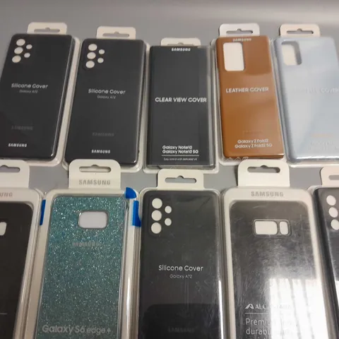 LOT OF 10 ASSORTED SAMSUNG MOBILE PHONE CASES