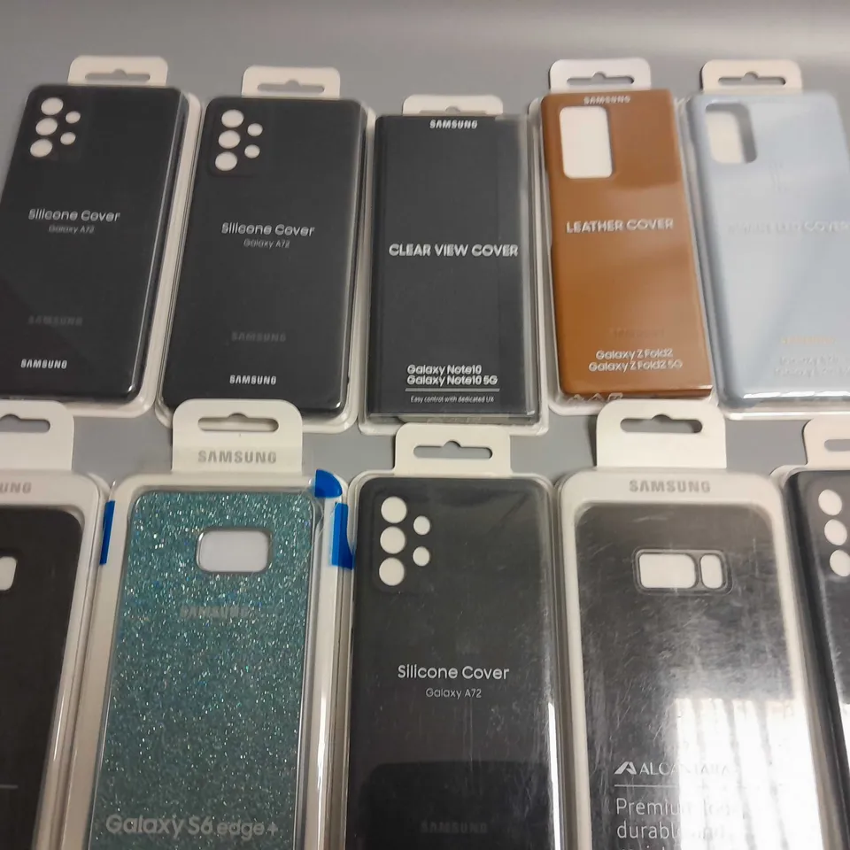 LOT OF 10 ASSORTED SAMSUNG MOBILE PHONE CASES