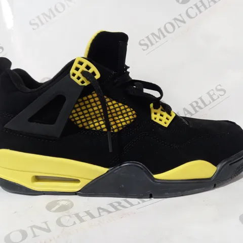 PAIR OF NIKE AIR JORDAN SHOES IN BLACK/YELLOW UK SIZE 10