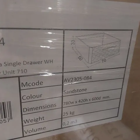 PALLET CONTAINING A LARGE QUANTITY OF ASSORTED BATHROOM FURNITURE PARTS INCLUDING: SAVENA SINGLE DRAWER VANITY BASES ECT