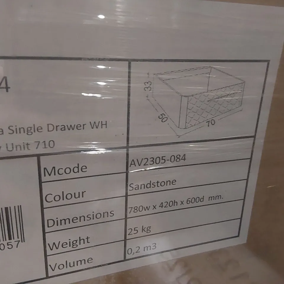 PALLET CONTAINING A LARGE QUANTITY OF ASSORTED BATHROOM FURNITURE PARTS INCLUDING: SAVENA SINGLE DRAWER VANITY BASES ECT