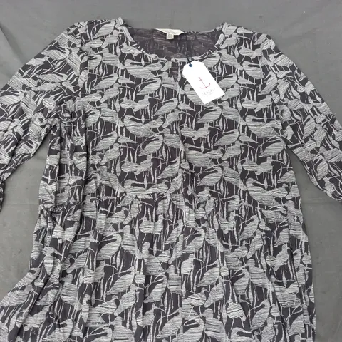 SEASALT CORNWALL SKY'S MIRROR TUNIC IN COAL SIZE 14