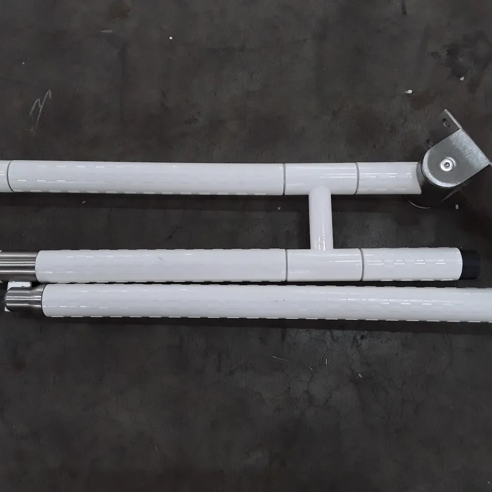 BOX CONTAINING 4 FOLDABLE WALL MOUNTED SAFETY SUPPORT GRAB BAR HANDLES