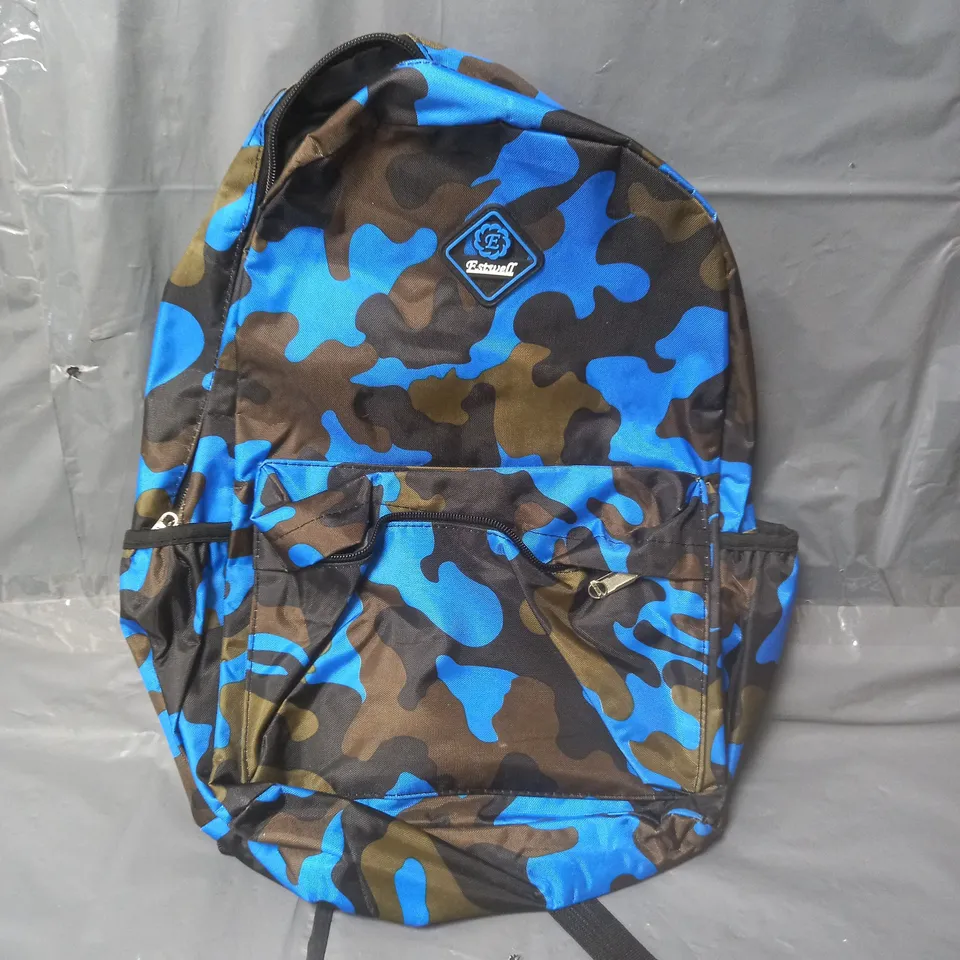 ESTWELL BLUE CAMO BACKPACK 