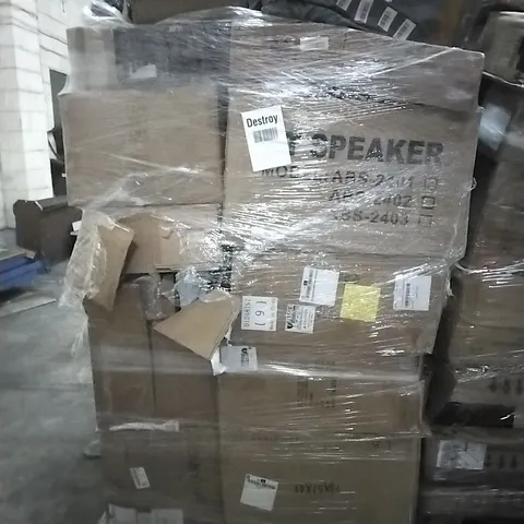PALLET OF ELECTRICAL ITEMS AND HOUSEHOLD GOODS TO INCLUDE;ALUMINIUM 5 PEICE PAN SET,STEAM CLEANER,NIGHT LIGHT