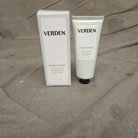 BOXED VERDEN D'ORANGERIE HAND CREAM 75ML