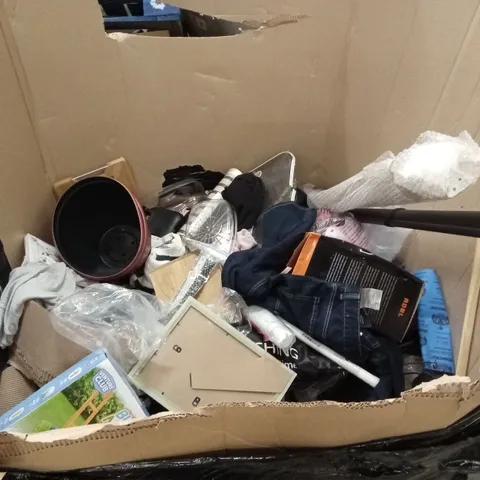 PALLET OF ASSORTED PRODUCTS AND ITEMS TO INCLUDE;FISHING ROD,PLANT POT,CLOTHING,BIKE HELMET,SHOES,PHOTO FRAME,ETC