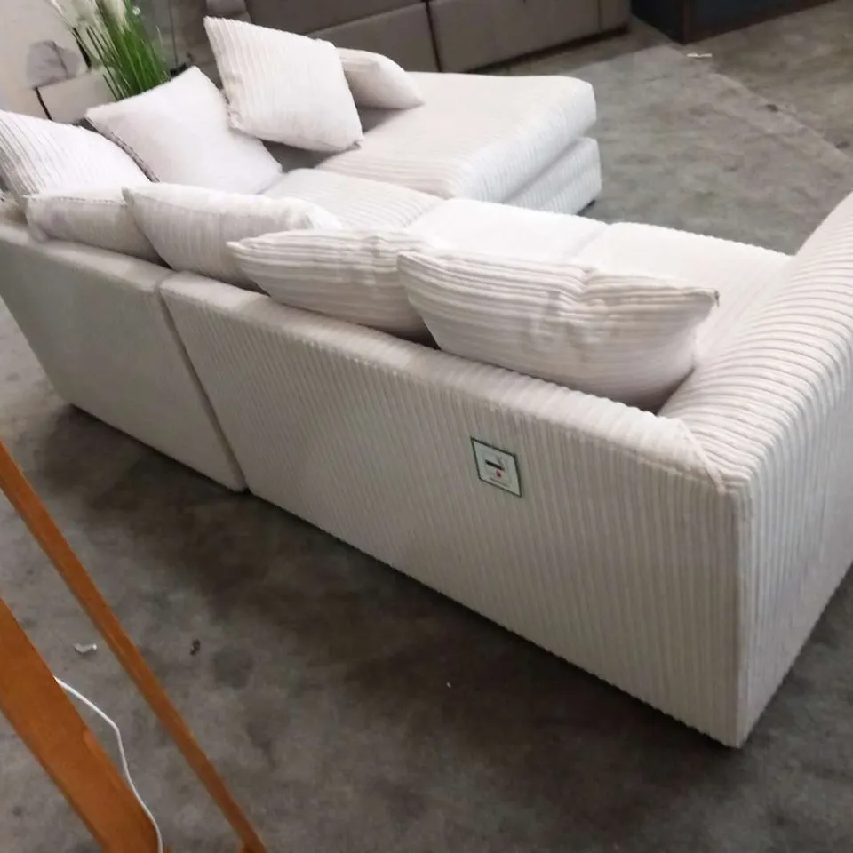DESIGNER ELLARIA MISTY FABRIC CORNER SOFA