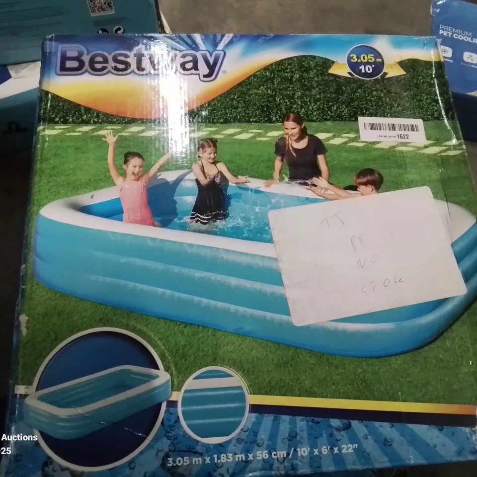 BOXED BESTWAY INFLATABLE POOL 3.05M X 1.83M