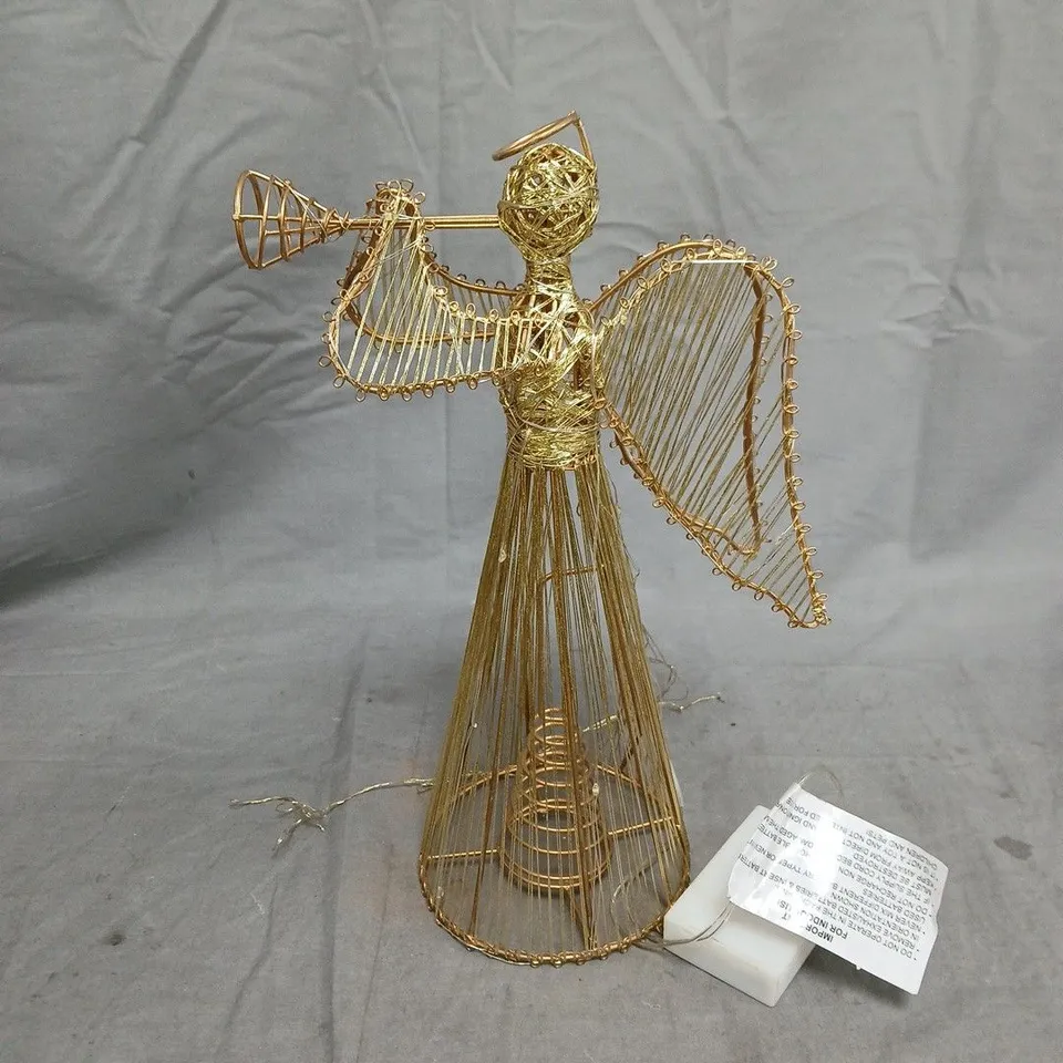 30 CM PRE LIT ANGEL CHRISTMAS TREE TOPPER