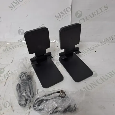 BOXED BELL & HOWELL SET OF 2 CLEVER GRIP WIRELESS CHARGING PHONE HOLDERS