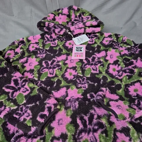 LUCY AND YAK RORY FLEECE HOODIE - SIZE SMALL