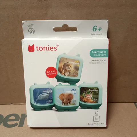 TONIES CLEVER TONIES SET – ANIMAL WORLD RECORD BREAKERS