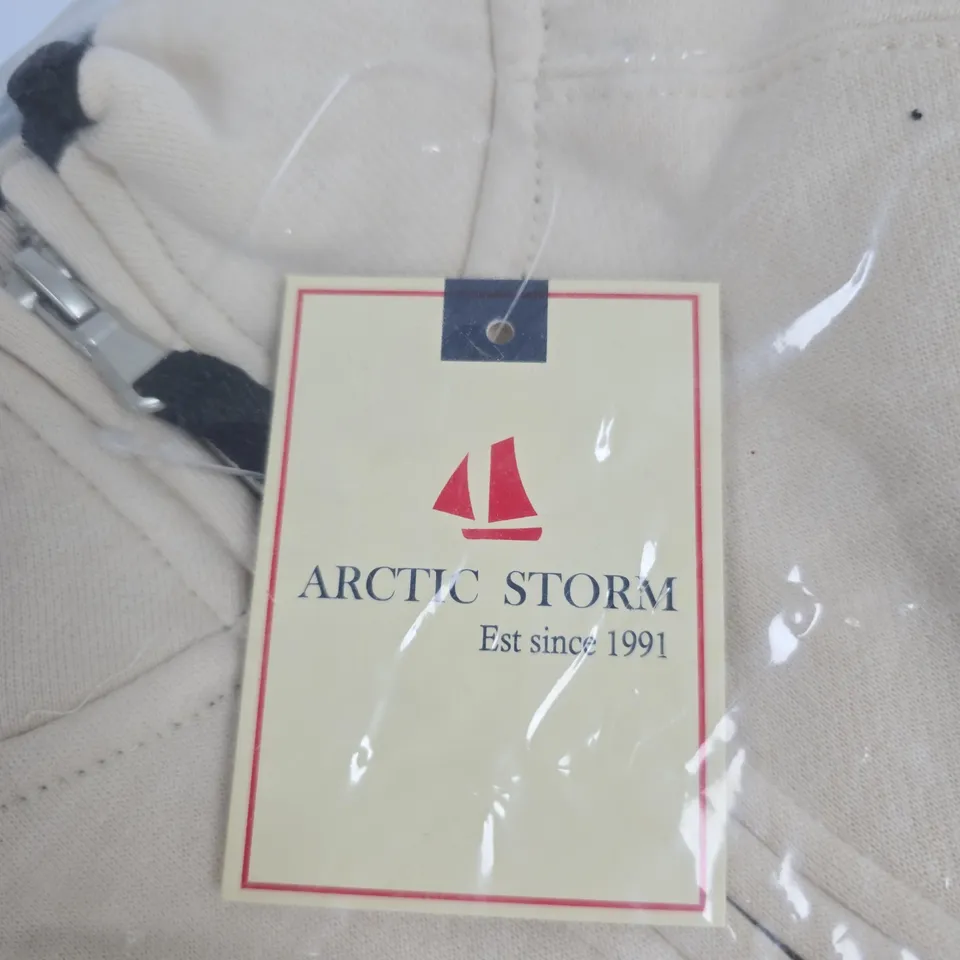 ARCTIC STORM ZIP-UP FLEECE JACKET – CREAM – UK 12 (STYLE STK4164)