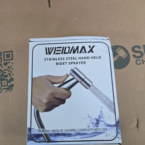 WEIDMAX STAINLESS STEEL HAND HELD BIDET SPRAYER – COMPLETE BIDET SET