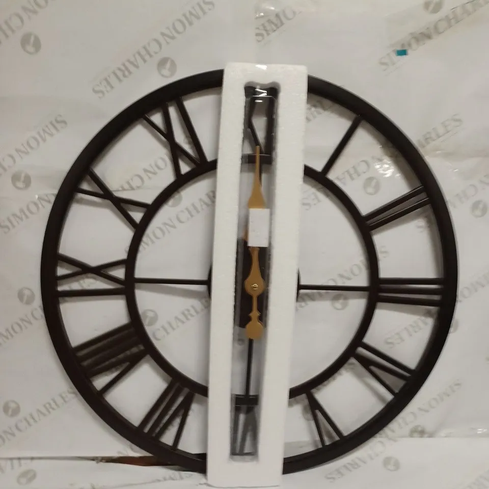 BOXED WALL CLOCK - APPROX. 50CM DIAMETER 